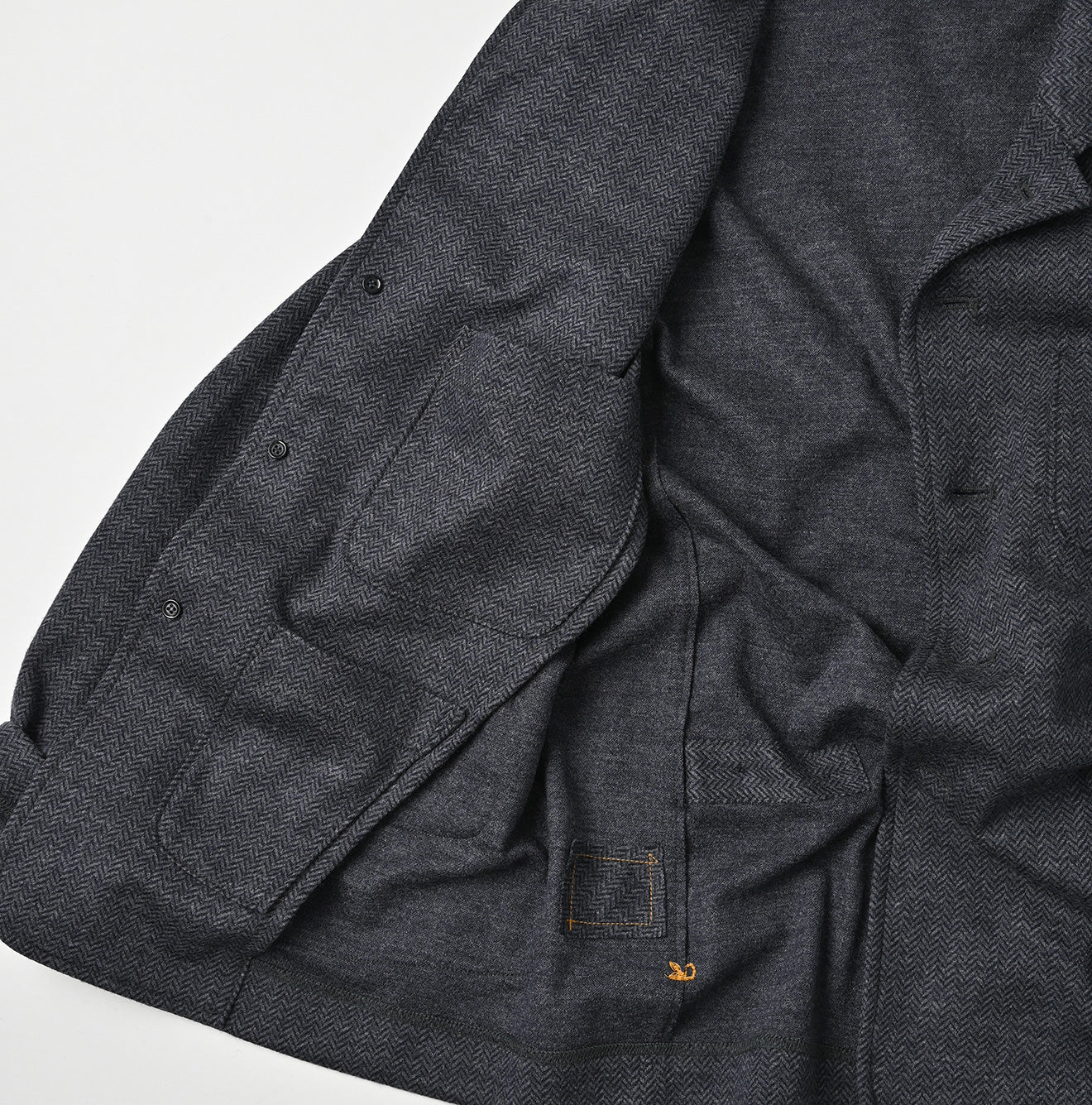 Jersey Flannel 908 Cardigan Jacket Detail