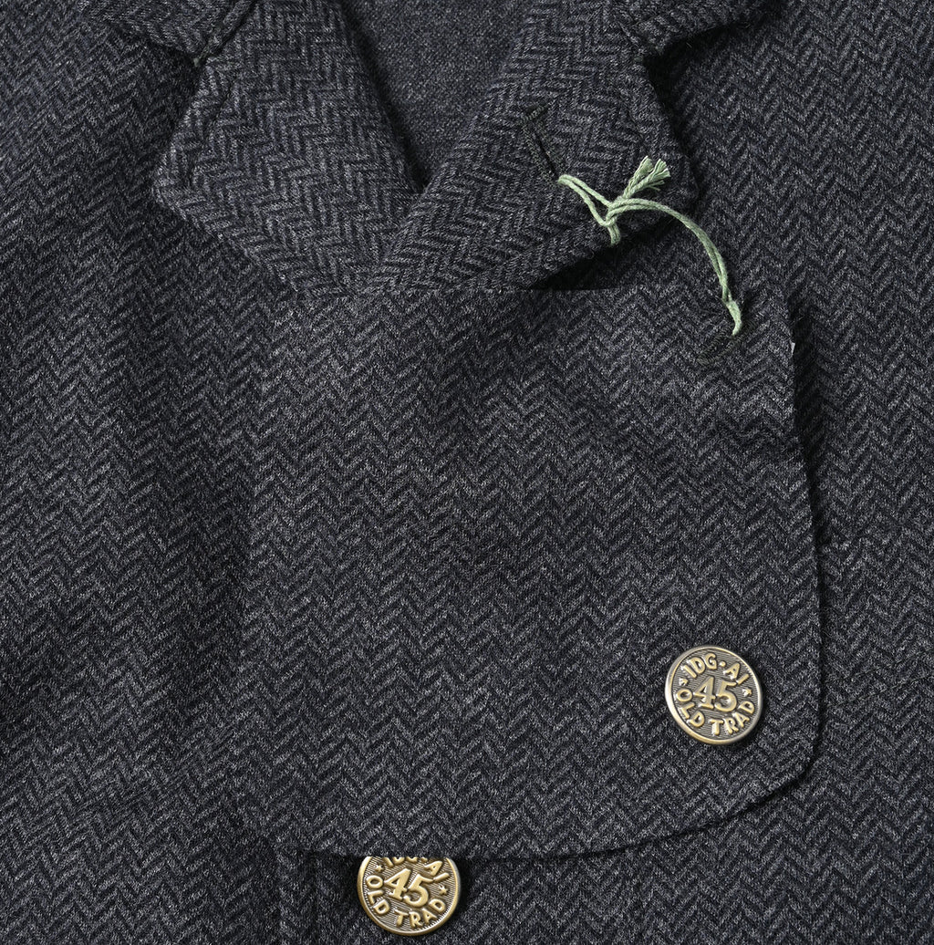 Jersey Flannel 908 Cardigan Jacket Detail