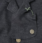 Jersey Flannel 908 Cardigan Jacket Detail