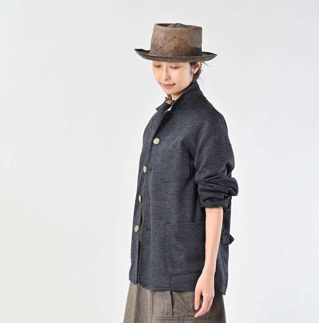 Jersey Flannel 908 Cardigan Jacket Female Model