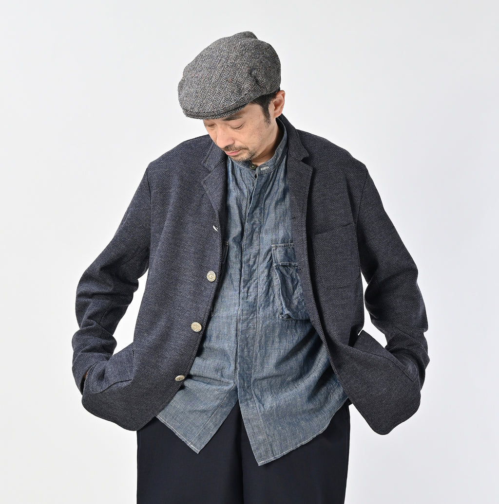 Jersey Flannel 908 Cardigan Jacket Male Model