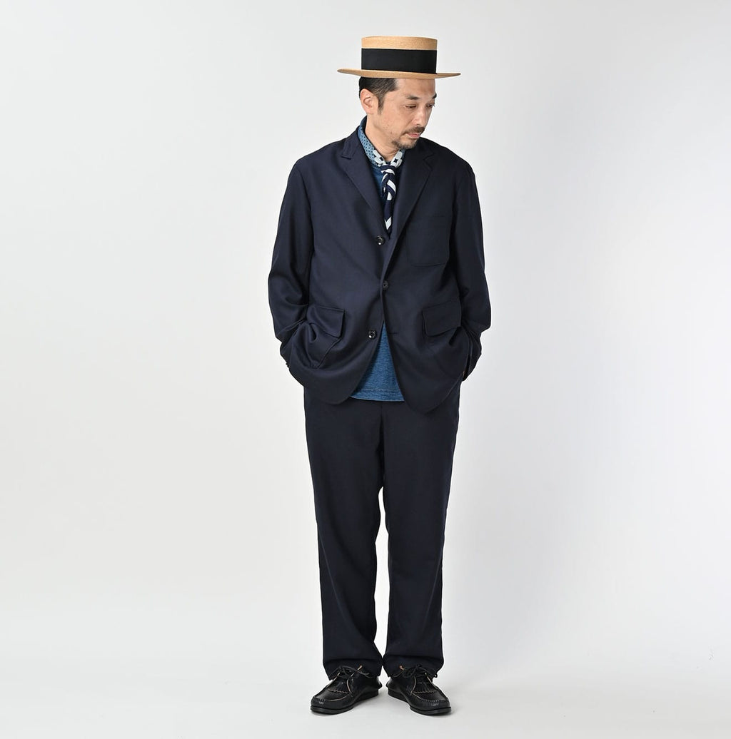 Wool Saxony 908 Miyuki Jacket Male Model