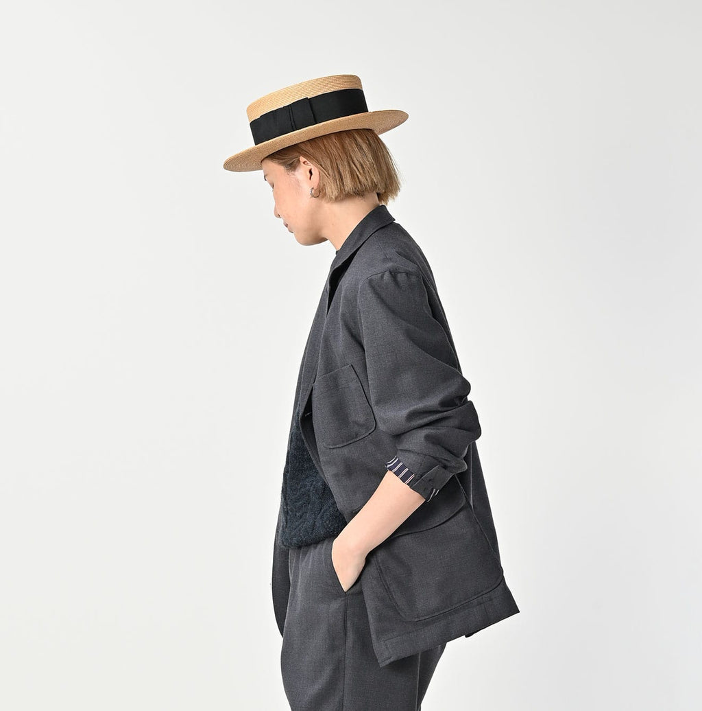 Wool Saxony 908 Miyuki Jacket Female Model