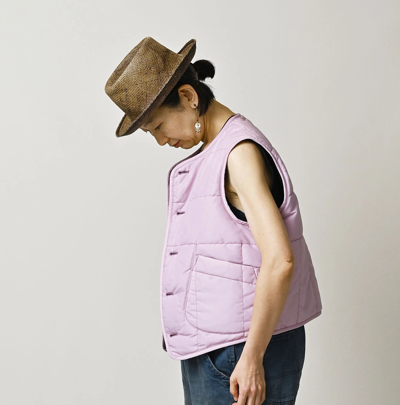 Nylon Quilting 908 Crew Vest