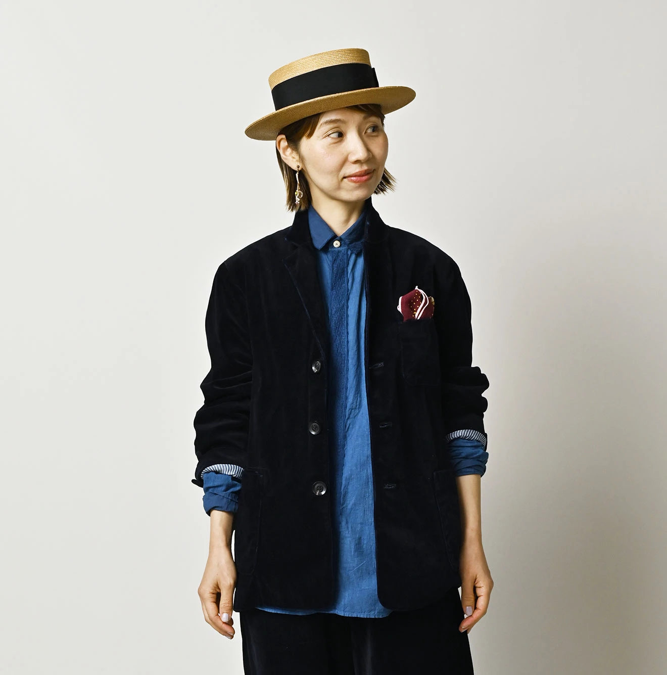 Indigo Velvet 908 Jacquarde