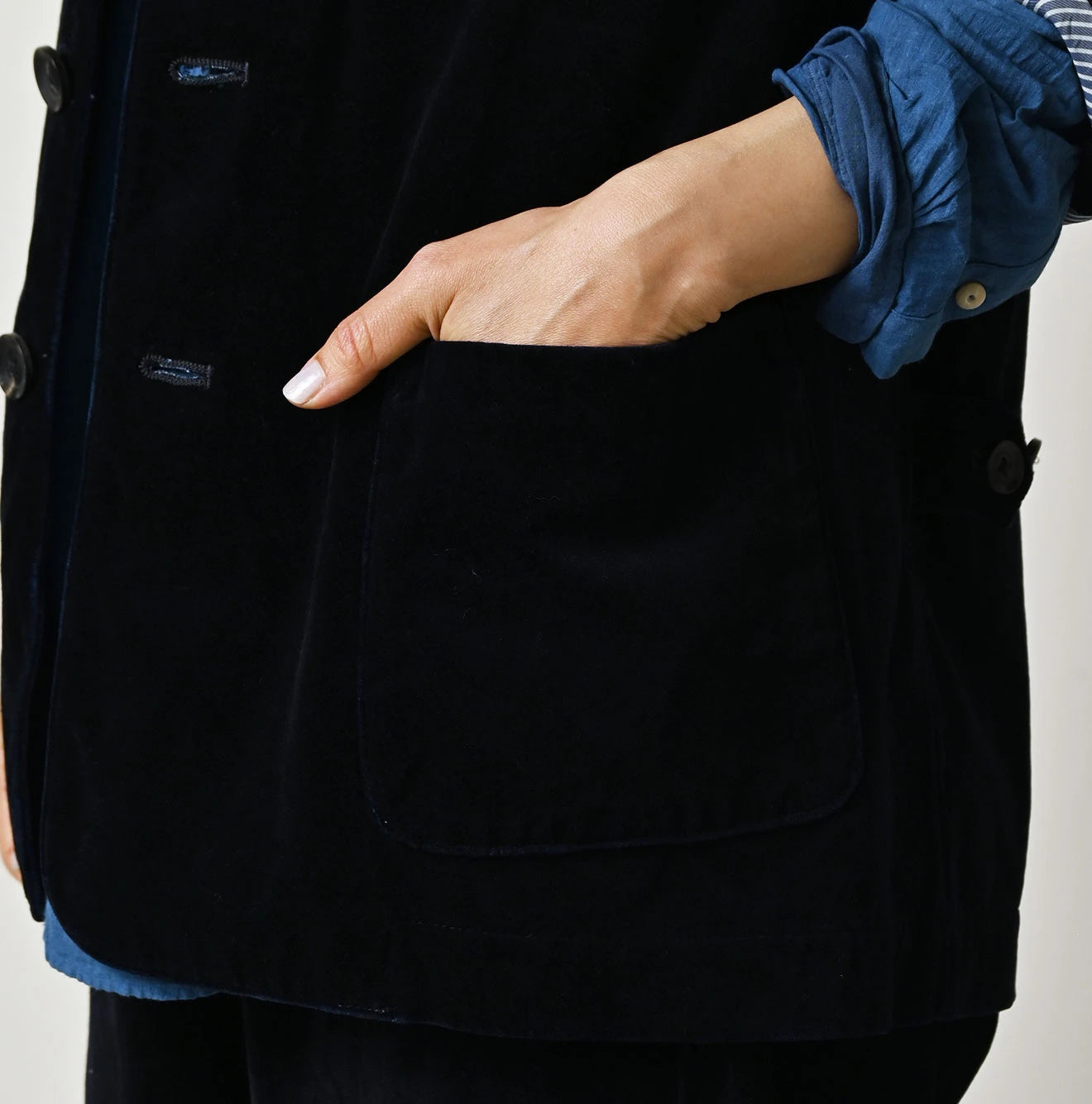 Indigo Velvet 908 Jacquarde