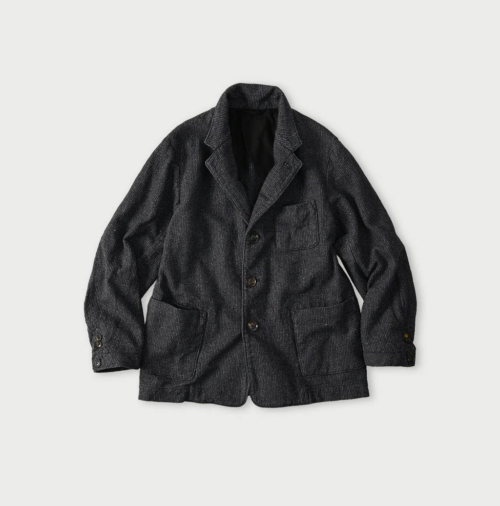 Indigo Cotton Tweed 908 Jacquarde