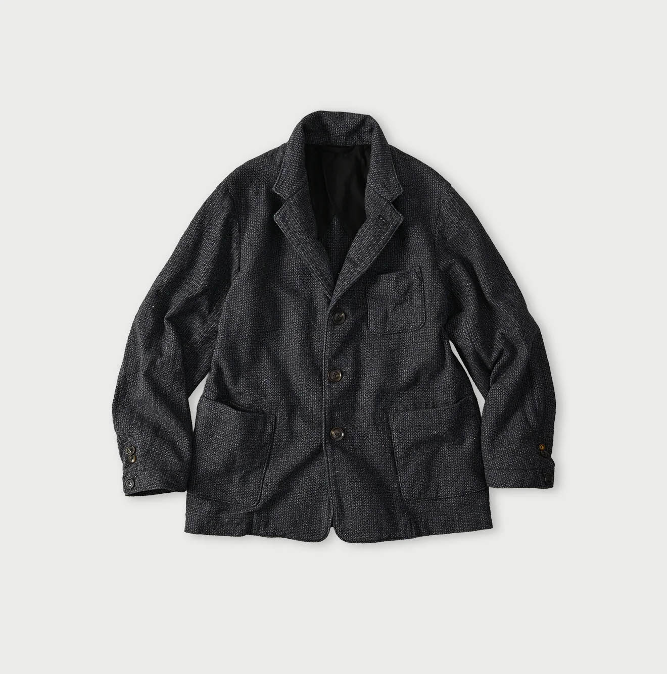 Indigo Cotton Tweed 908 Jacquarde