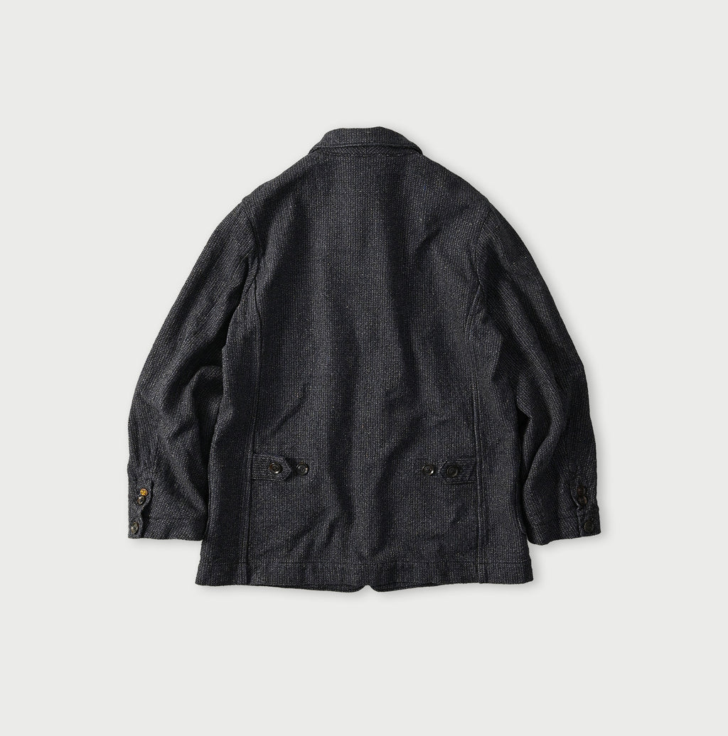Indigo Cotton Tweed 908 Jacquarde