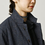 Indigo Cotton Tweed 908 Jacquarde