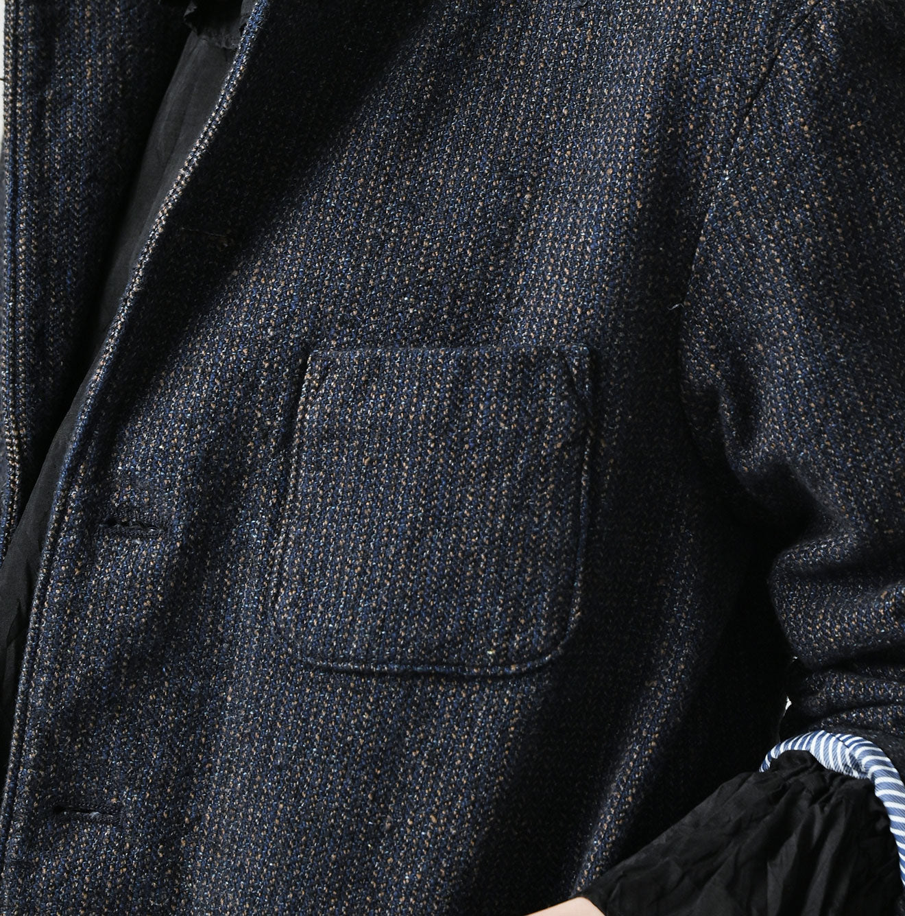 Indigo Cotton Tweed 908 Jacquarde