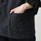 Indigo Cotton Tweed 908 Jacquarde