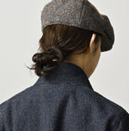 Indigo Cotton Tweed 908 Jacquarde