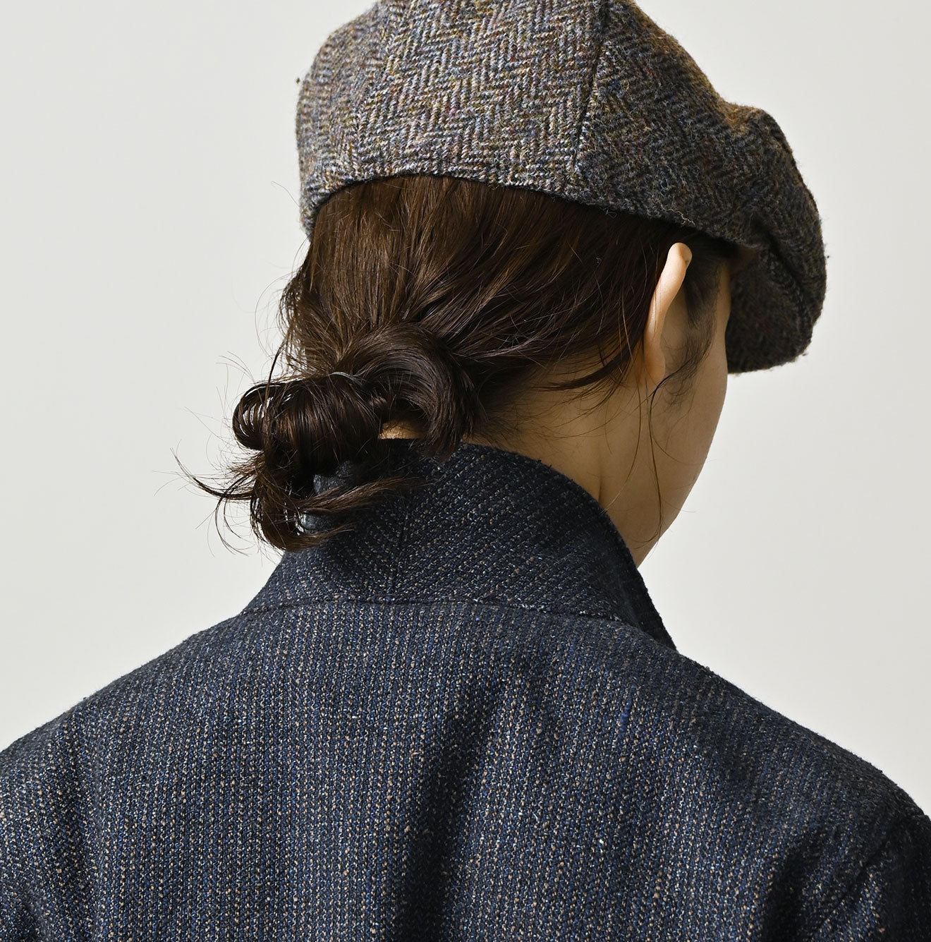 Indigo Cotton Tweed 908 Jacquarde