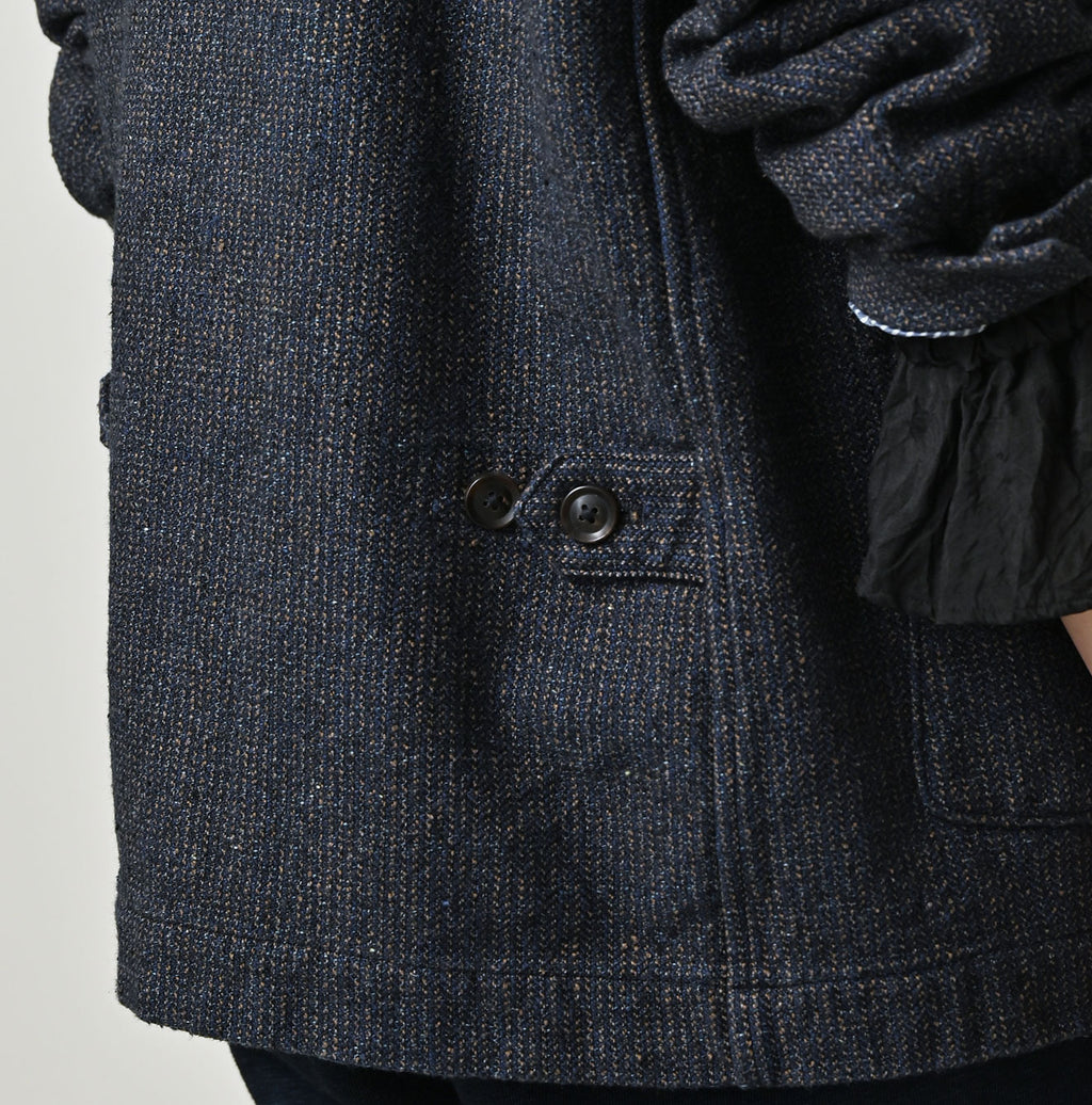Indigo Cotton Tweed 908 Jacquarde