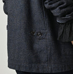 Indigo Cotton Tweed 908 Jacquarde
