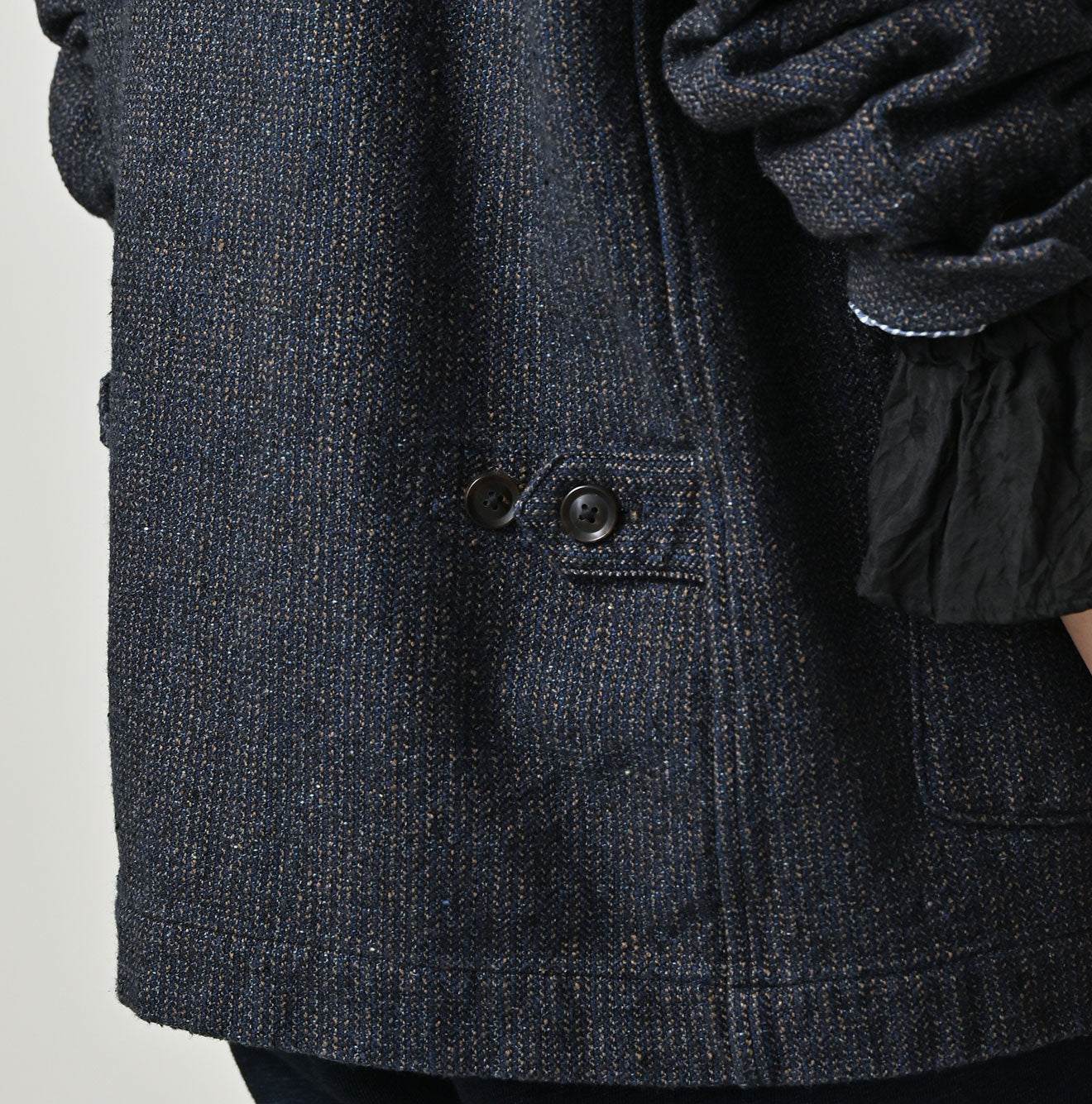 Indigo Cotton Tweed 908 Jacquarde