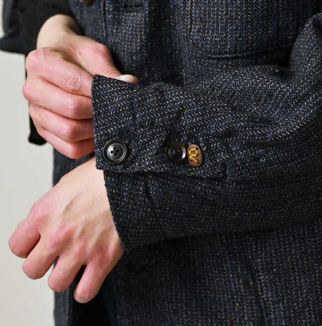 Indigo Cotton Tweed 908 Jacquarde