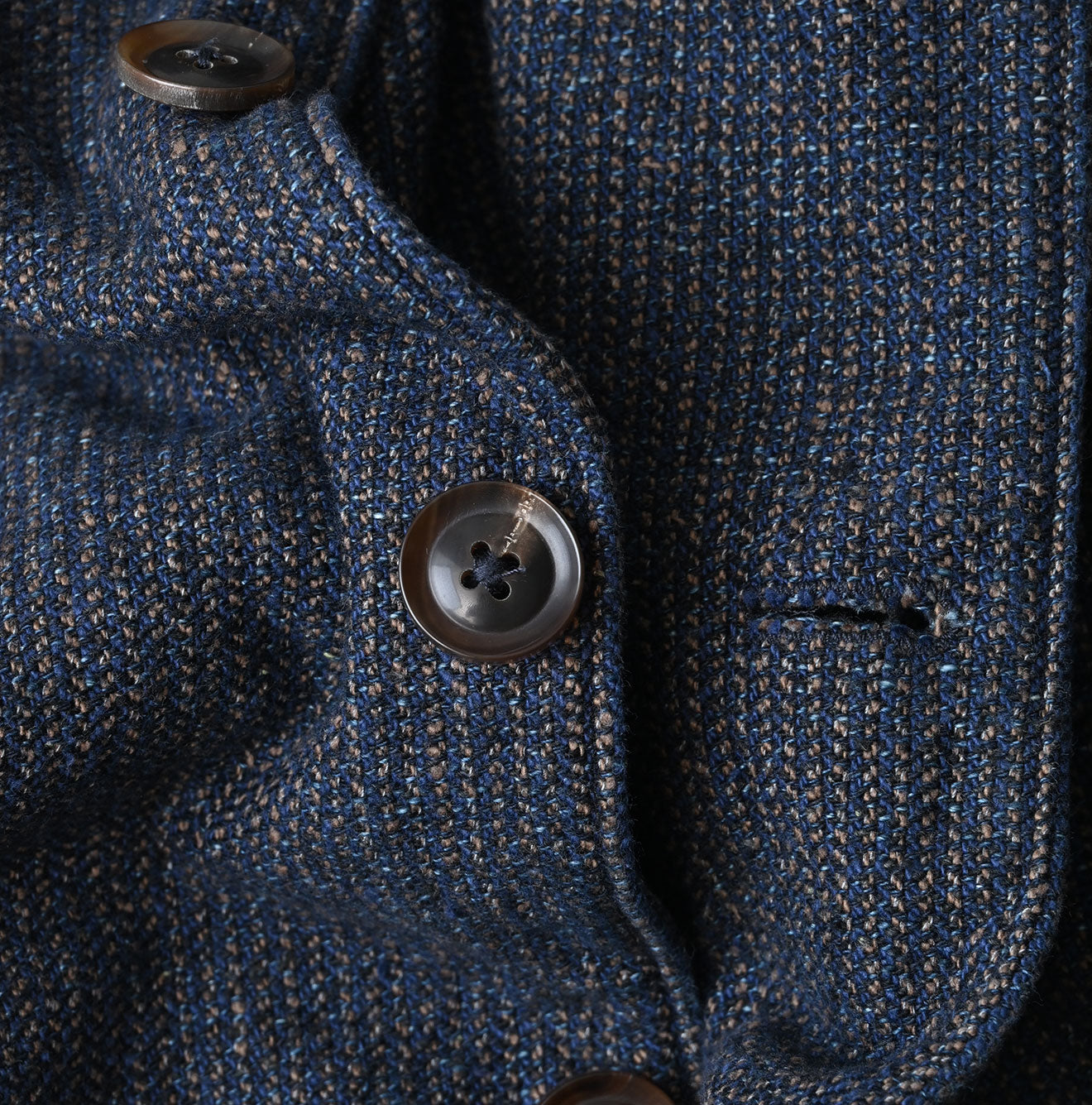 Indigo Cotton Tweed 908 Jacquarde