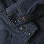 Indigo Cotton Tweed 908 Jacquarde