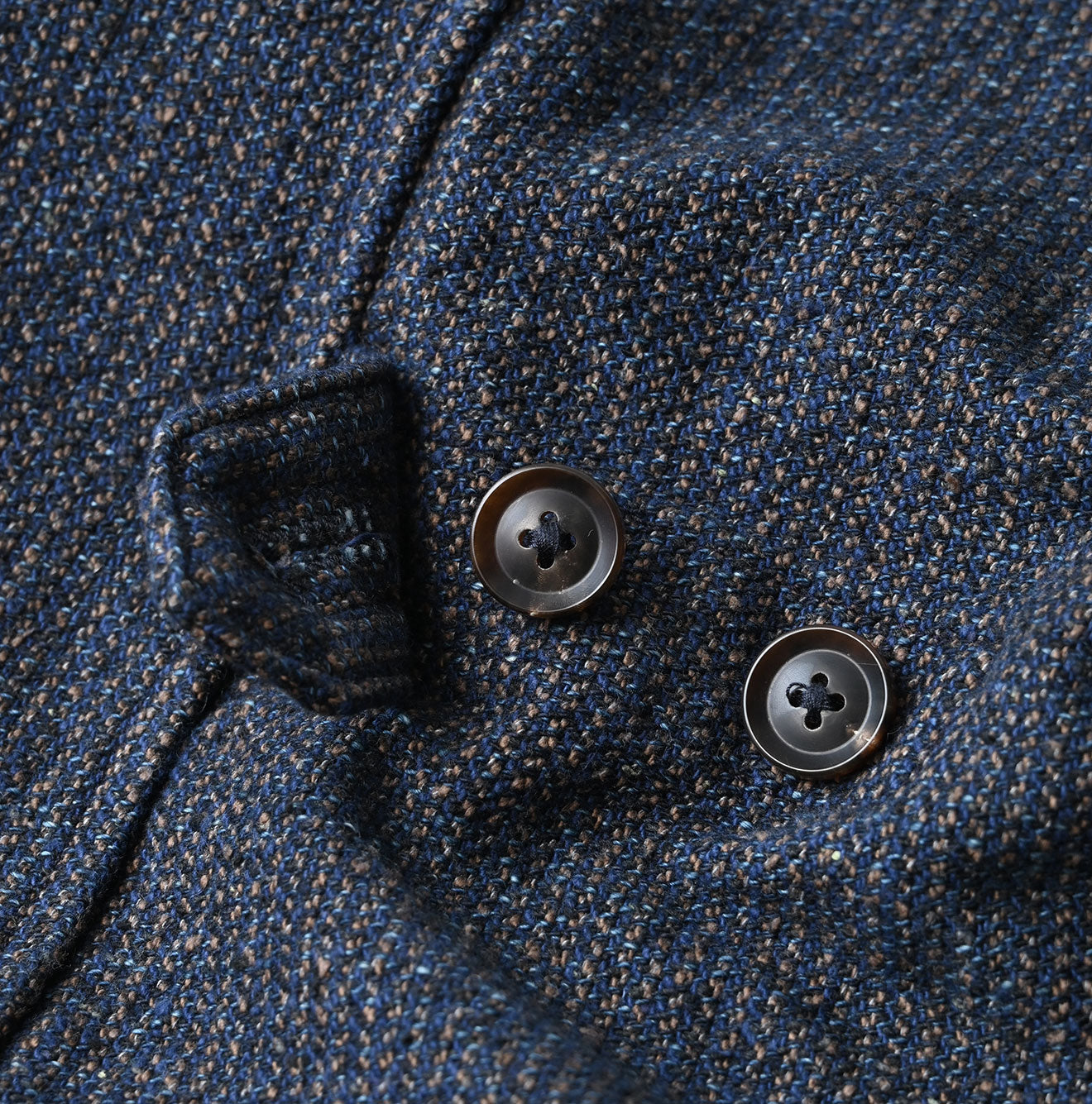 Indigo Cotton Tweed 908 Jacquarde