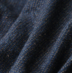 Indigo Cotton Tweed 908 Jacquarde