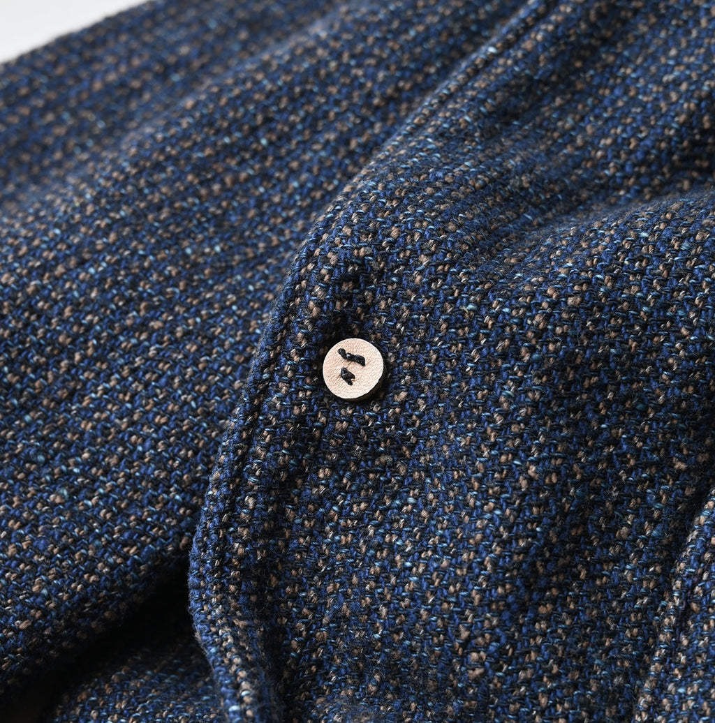Indigo Cotton Tweed 908 Jacquarde