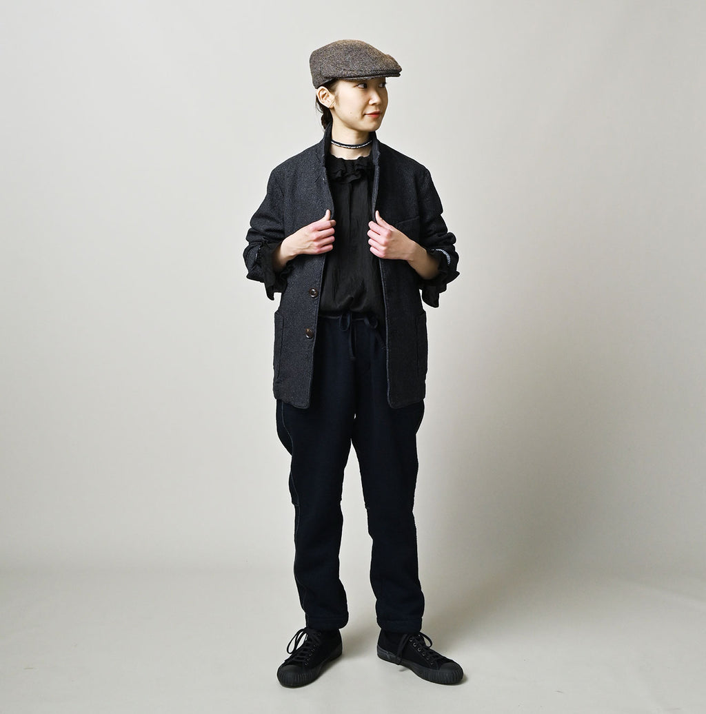 Indigo Cotton Tweed 908 Jacquarde