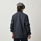 Indigo Cotton Tweed 908 Jacquarde