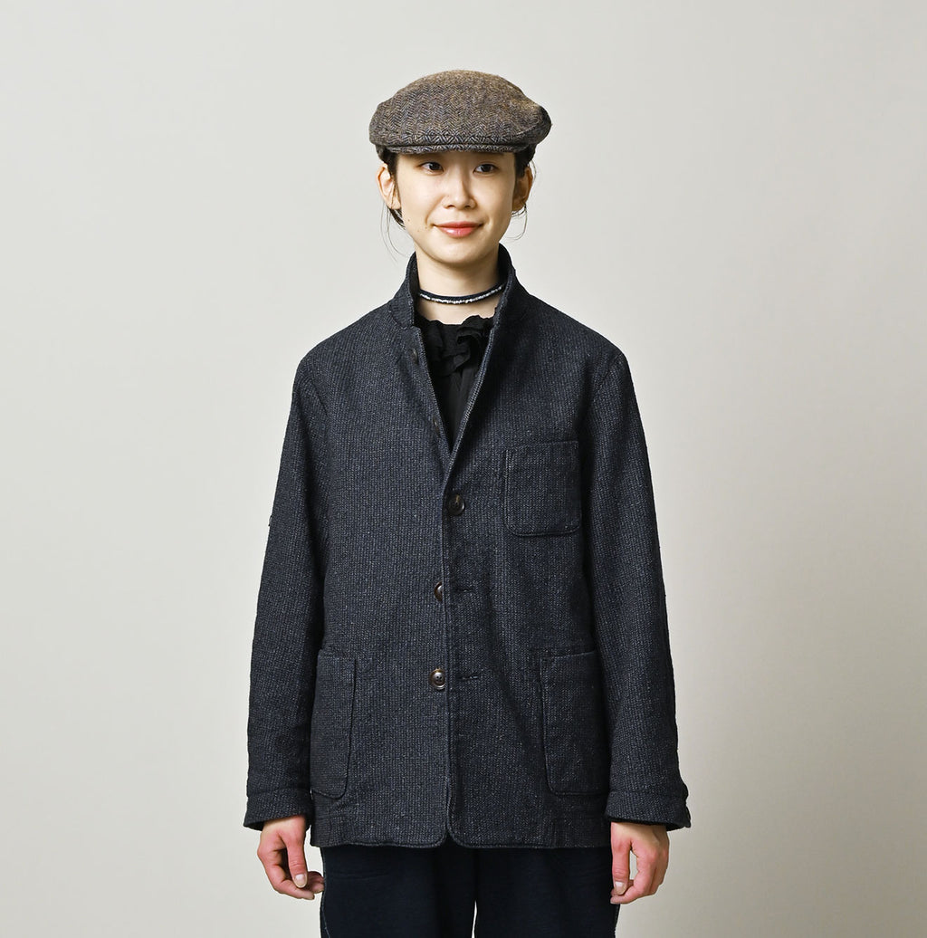 Indigo Cotton Tweed 908 Jacquarde