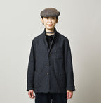Indigo Cotton Tweed 908 Jacquarde
