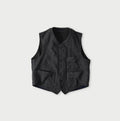 Indigo Cotton Tweed 908 Miyuki Vest