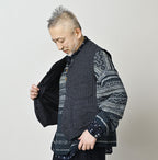 Indigo Cotton Tweed 908 Miyuki Vest