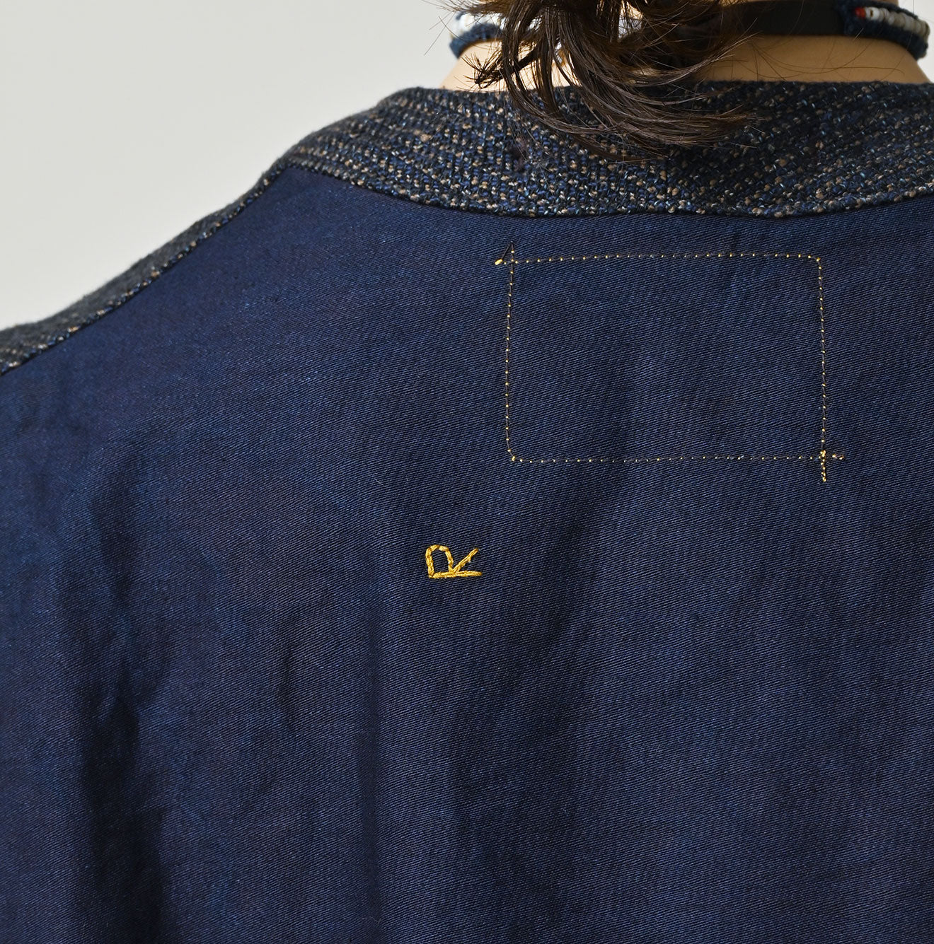 Indigo Cotton Tweed 908 Miyuki Vest