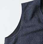Indigo Cotton Tweed 908 Miyuki Vest