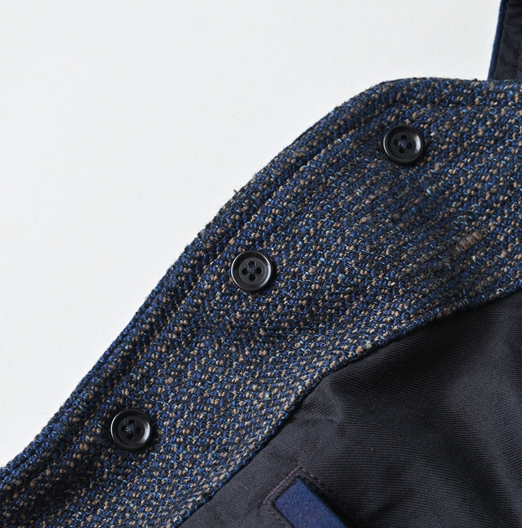 Indigo Cotton Tweed 908 Miyuki Vest