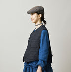 Indigo Cotton Tweed 908 Miyuki Vest