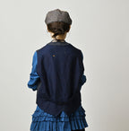 Indigo Cotton Tweed 908 Miyuki Vest