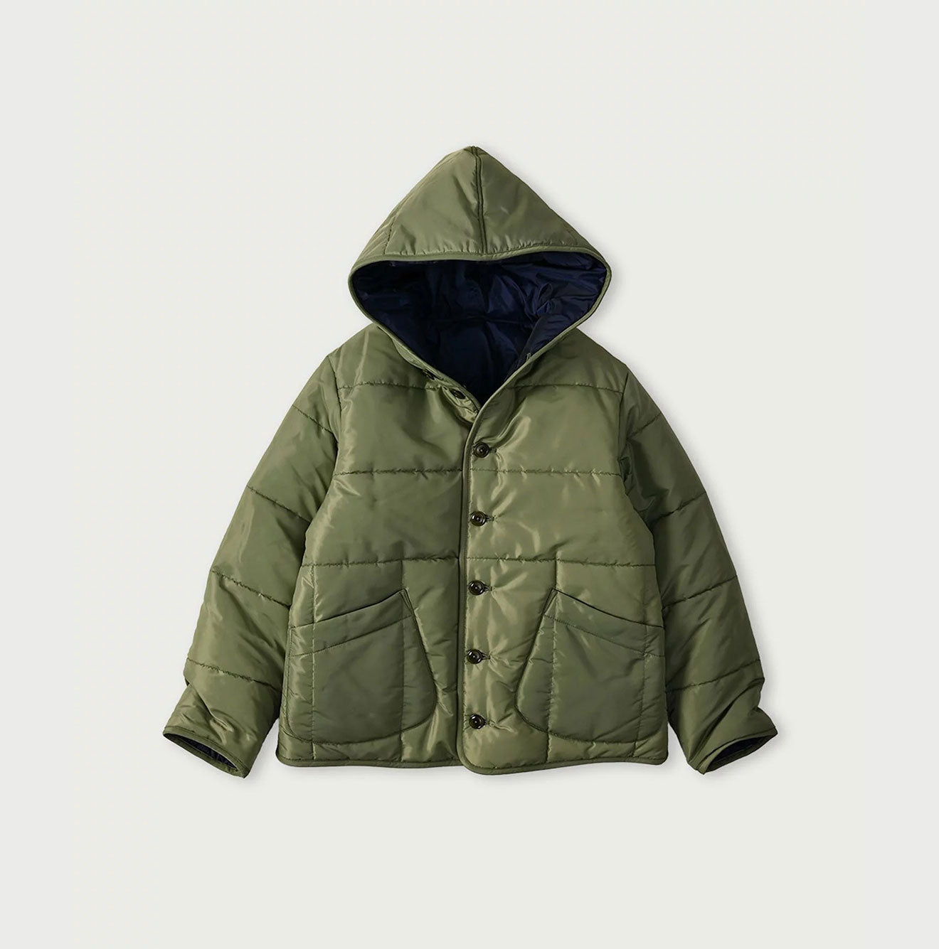 Nylon Quilting 908 Hooded Blouson