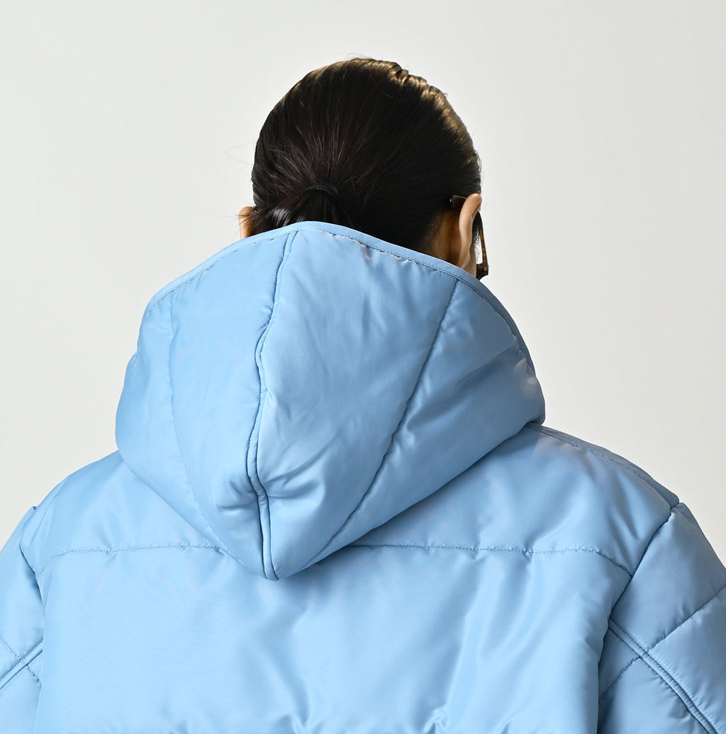 Nylon Quilting 908 Hooded Blouson
