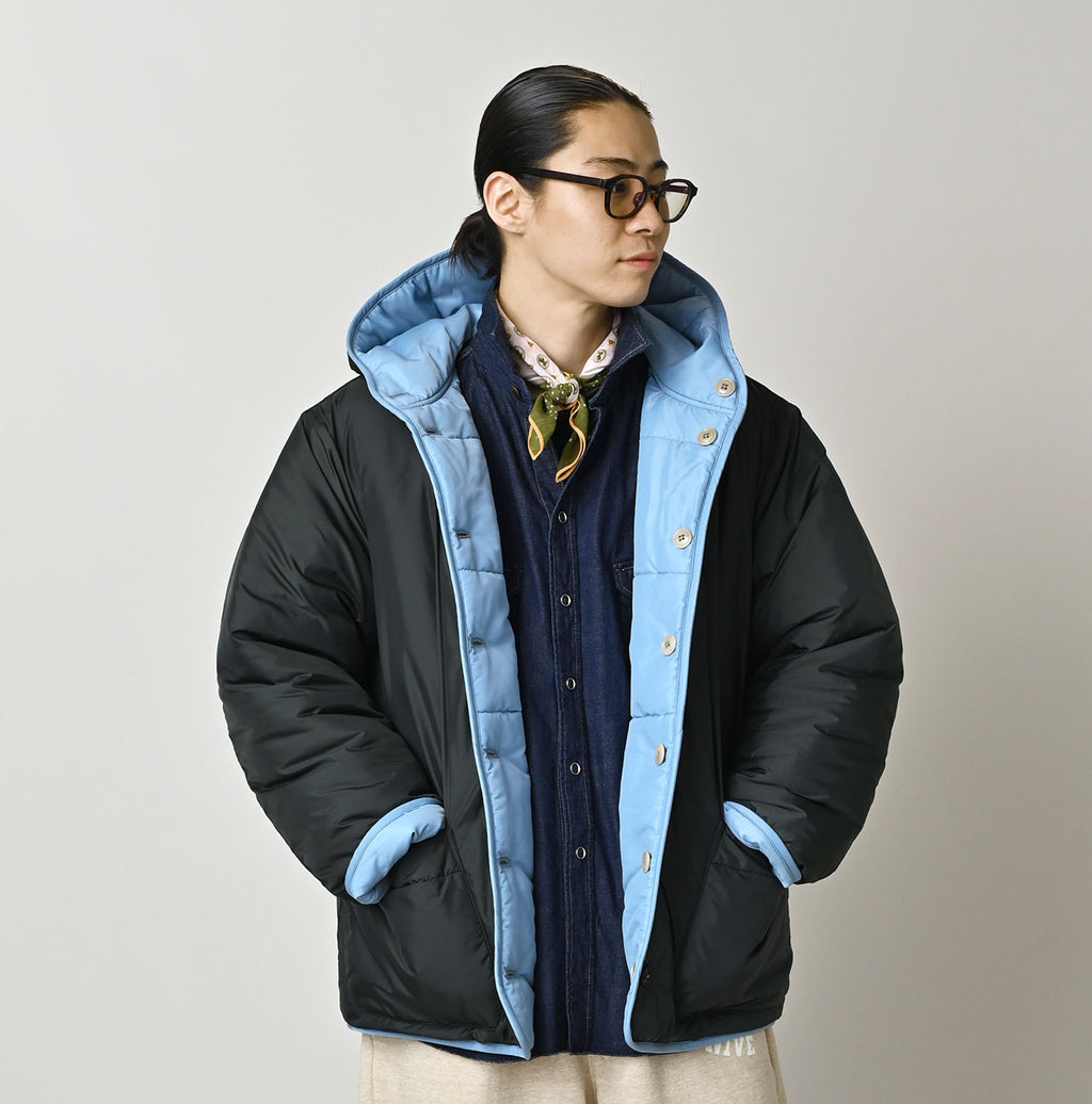 Nylon Quilting 908 Hooded Blouson
