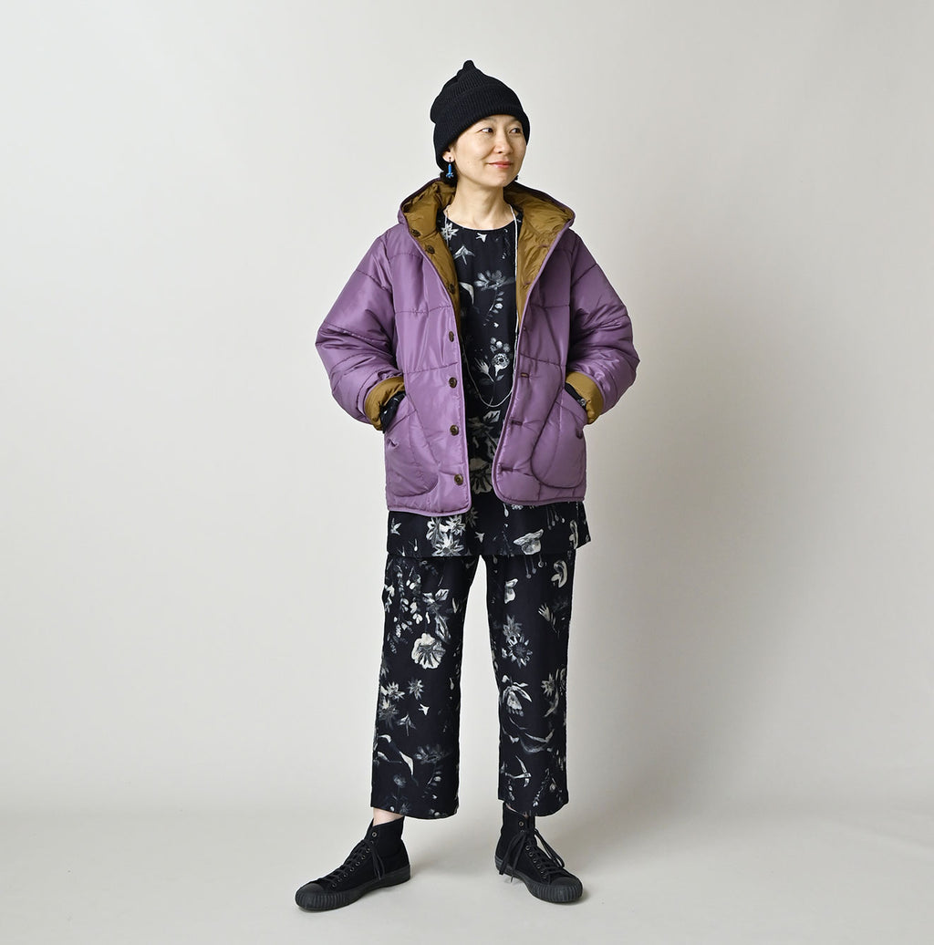 Nylon Quilting 908 Hooded Blouson