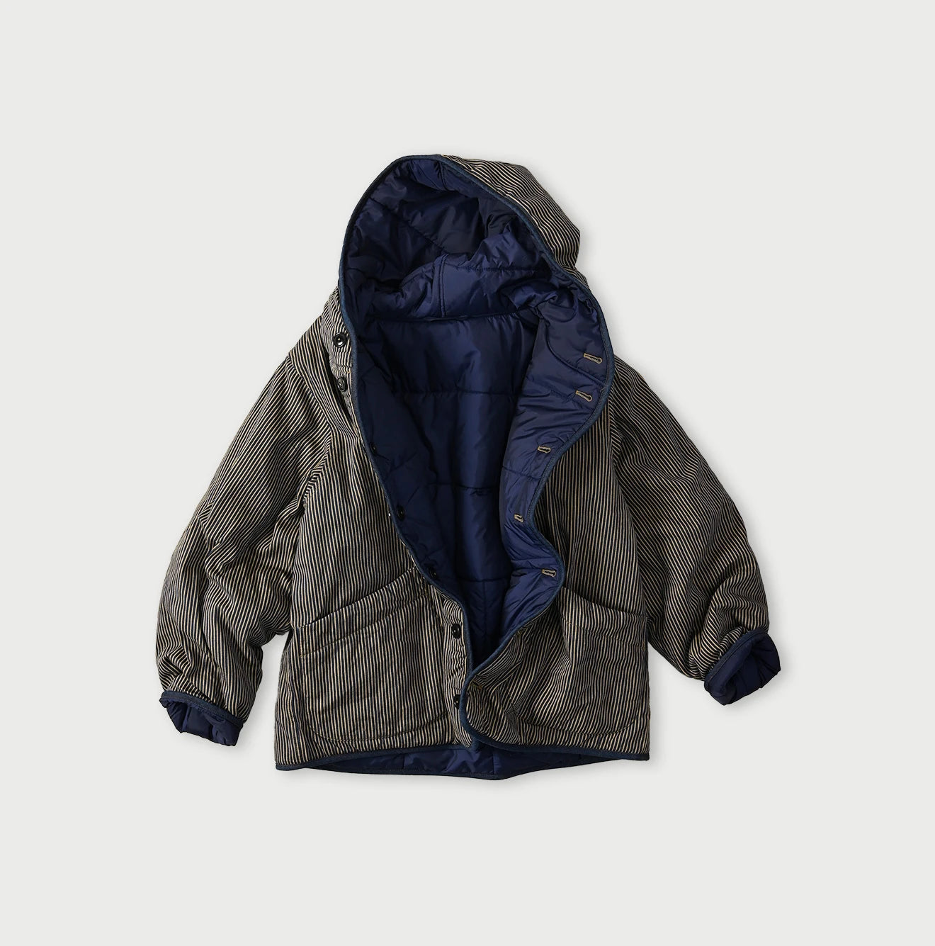 Light Mon Brown Denim 908 Hooded Blouson Nou