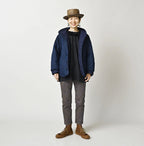 Light Mon Brown Denim 908 Hooded Blouson Nou