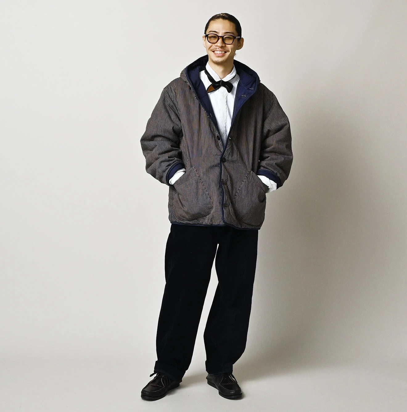 Light Mon Brown Denim 908 Hooded Blouson Nou