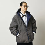 Light Mon Brown Denim 908 Hooded Blouson Nou