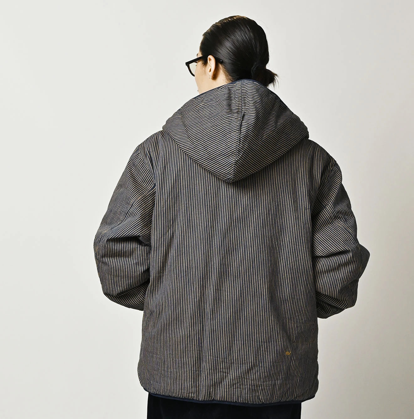 Light Mon Brown Denim 908 Hooded Blouson Nou