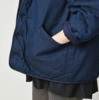 Light Mon Brown Denim 908 Hooded Blouson Nou