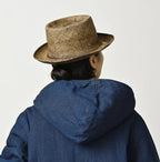 Light Mon Brown Denim 908 Hooded Blouson Nou