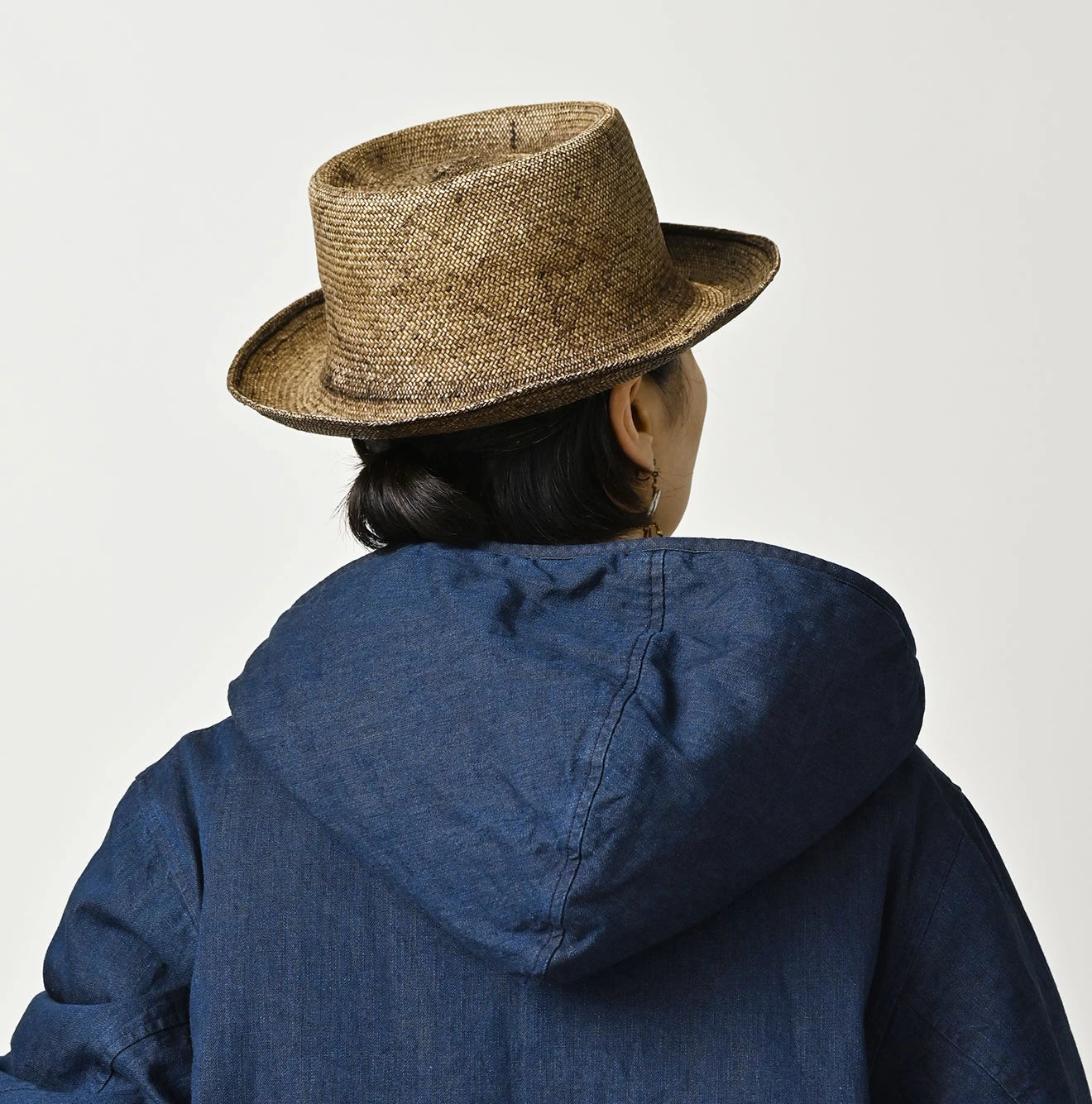 Light Mon Brown Denim 908 Hooded Blouson Nou